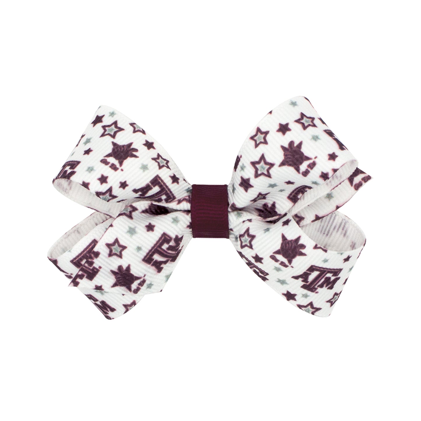 Texas A&M Hair Bow with Elastic Band