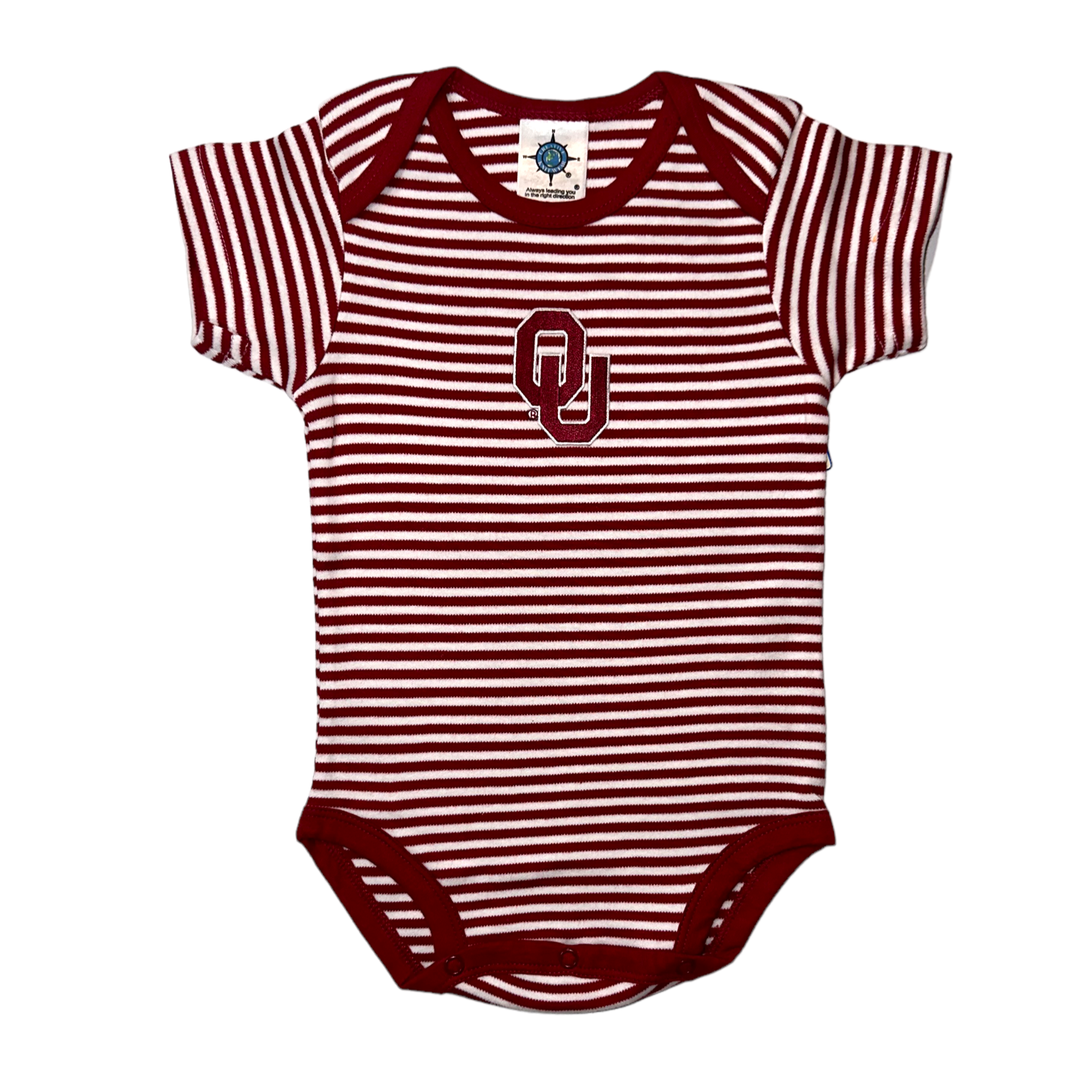 Oklahoma Sooners Crimson Baby Onesie