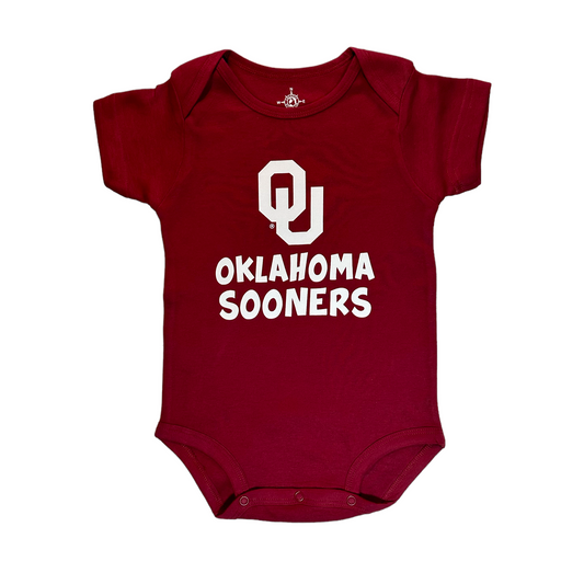 Oklahoma Sooners Crimson Infant Onesie
