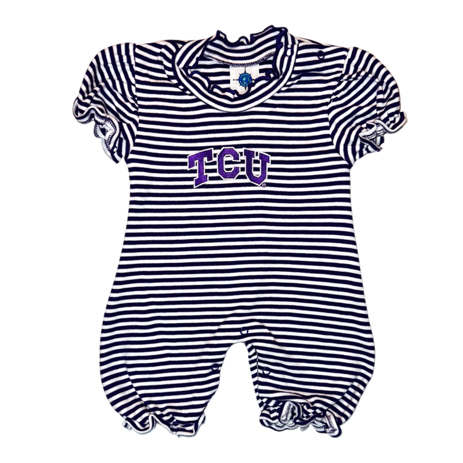 TCU Horned Frogs Purple Romper