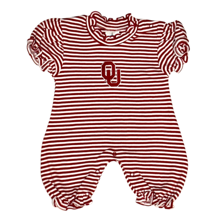 Oklahoma Sooners Crimson Baby Romper